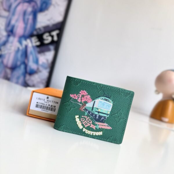 Louis Vuitton 'Japan Train' pattern wallet
