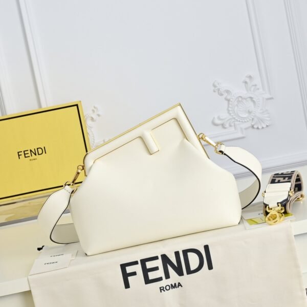 Fendi First FF Jacquard Shoulder Bag