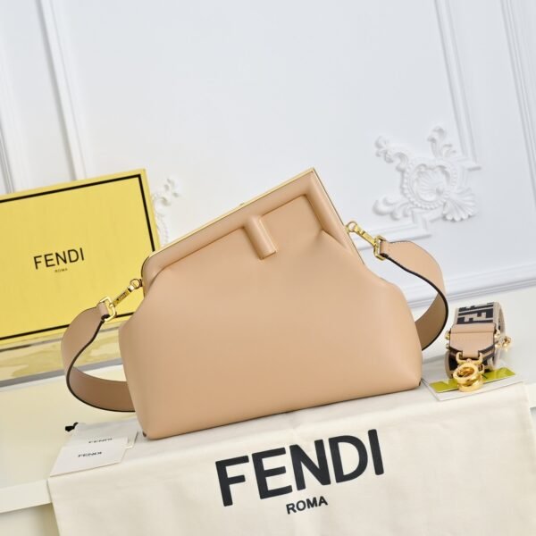 Fendi First FF Jacquard Shoulder Bag