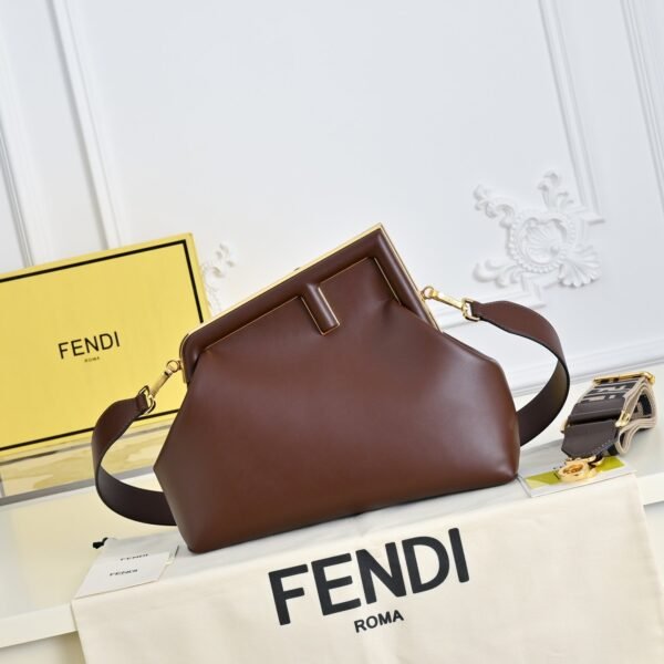 Fendi First FF Jacquard Shoulder Bag