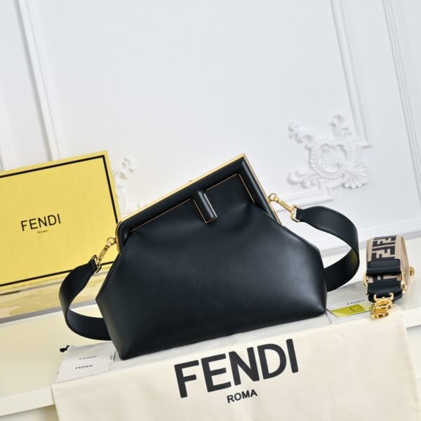Fendi First FF Jacquard Shoulder Bag