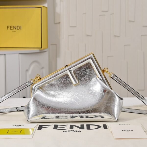Fendi First FF Jacquard Shoulder Bag