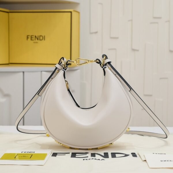 Fendi Fendigraphy Mini Crescent Shoulder Bag