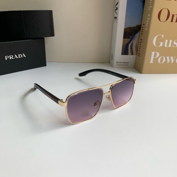 Prada Square Metal Sunglasses
