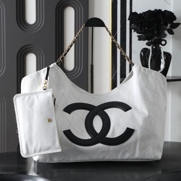 Chanel Coco Beach Denim and Leather Shoulder Bag
