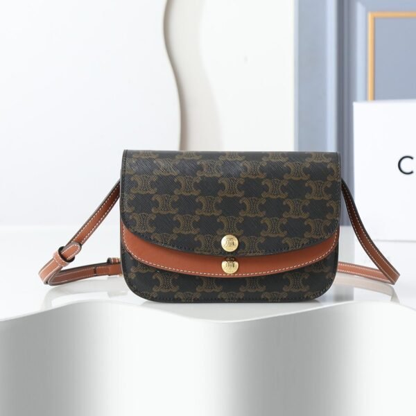 Celine Triomphe Canvas Small Shoulder Bag