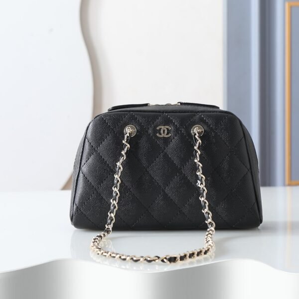 Chanel Quilted Grained Calfskin Shoulder Bag