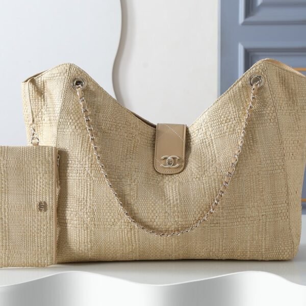 Chanel Woven Coconut Fiber Shoulder Bag