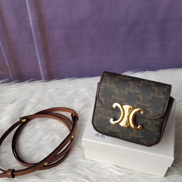 Celine Mini Triomphe Monogram Crossbody Bag