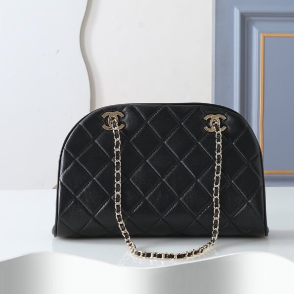 Chanel Quilted Lambskin Chain Shoulder Bag