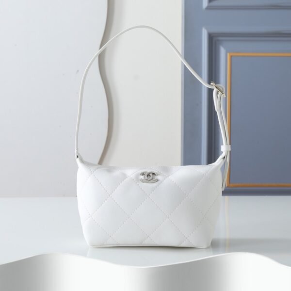 Chanel Quilted Lambskin Hobo Bag