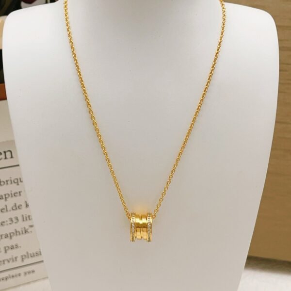 BVLGARI Rose Gold Spiral Tassel Necklace