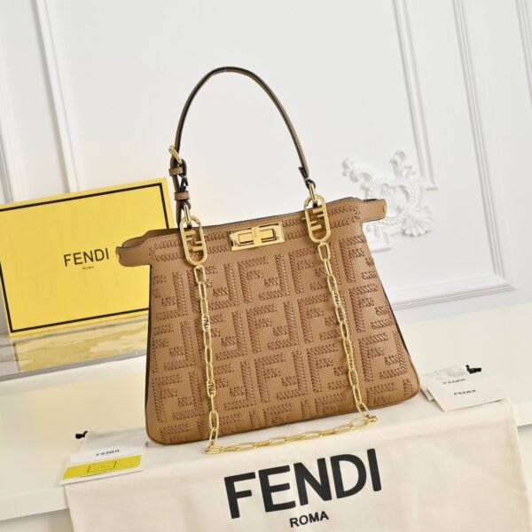 Fendi Peekaboo Soft Medium Shoulder Bag
