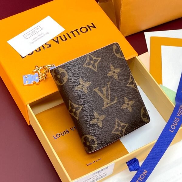 Louis Vuitton LV Charms Monogram Coated Canvas Pocket Wallet
