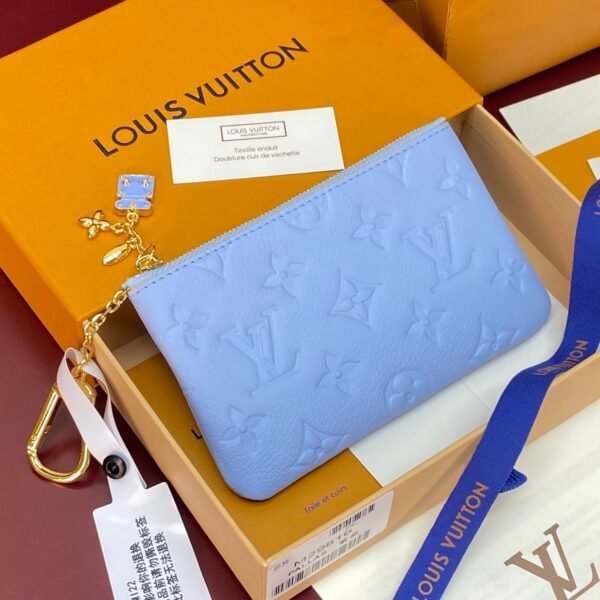 Louis Vuitton Monogram Empreinte Cowhide Leather Key Coin Pouch