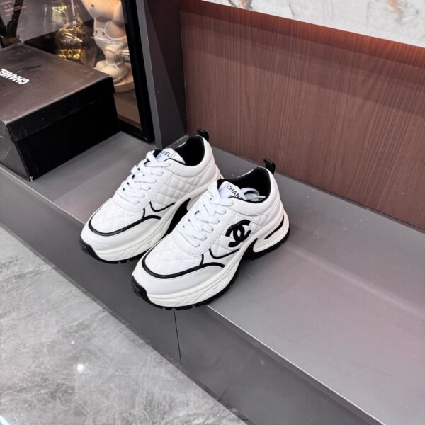 Chanel 26A Quilted Platform Dad Sneakers