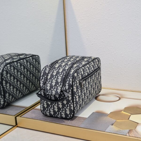 Dior CD Diamond Canvas Toiletry Bag