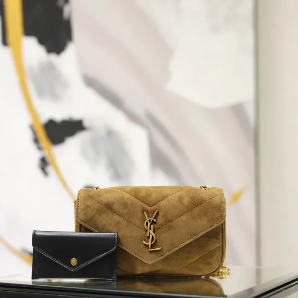 Saint Laurent LouLou Suede Shoulder Bag