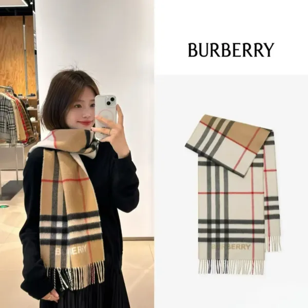 Burberry Check Wool Scarf