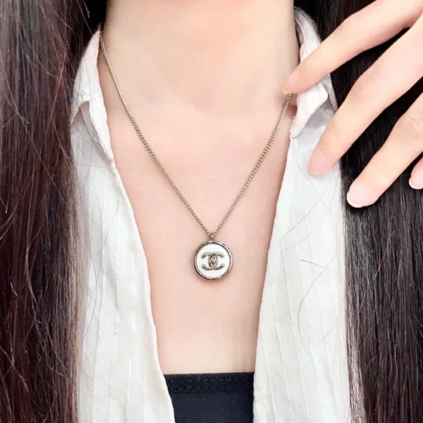 Chanel CC Logo Pendant Necklace