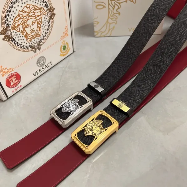 Versace Medusa Buckle Leather Belt