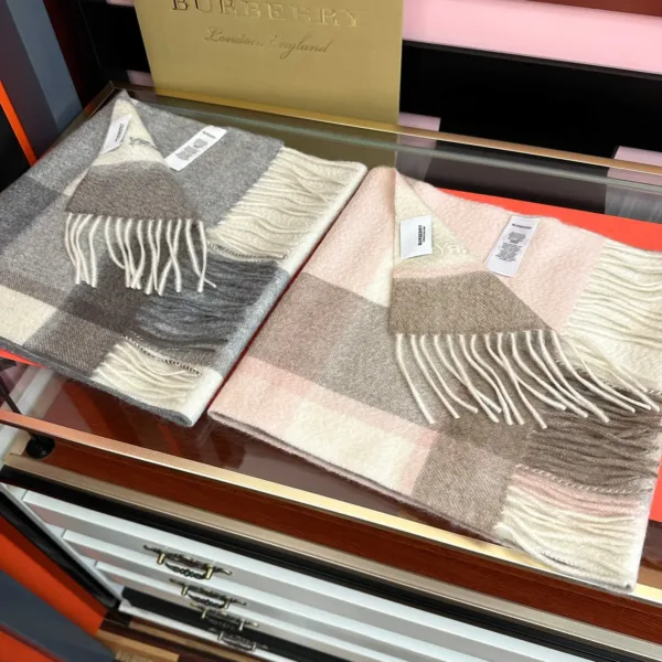 Burberry Check Cashmere Shawl