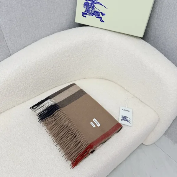 Burberry Check Wool-Cashmere Shawl