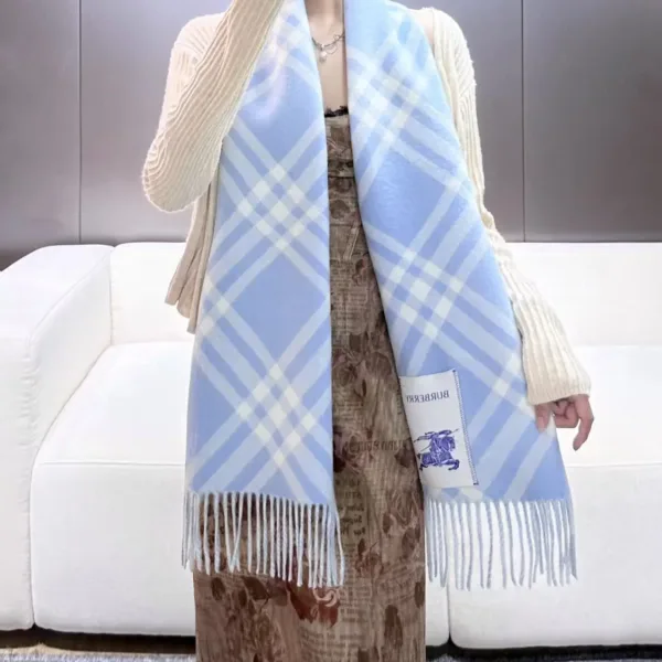 Burberry Check Cashmere Shawl