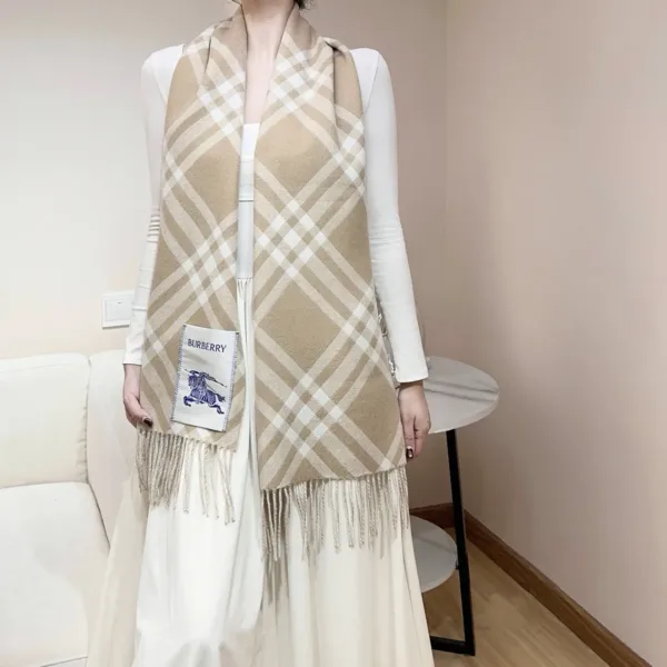 Burberry Check Cashmere Shawl