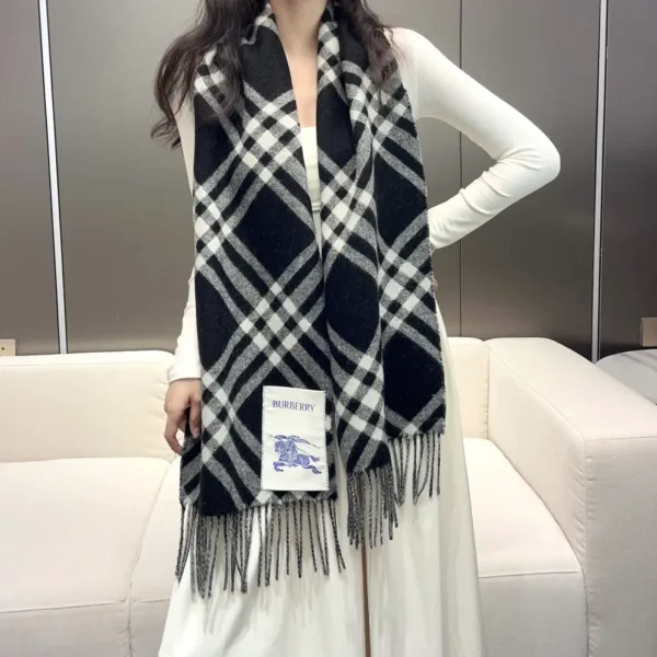 Burberry Check Cashmere Shawl