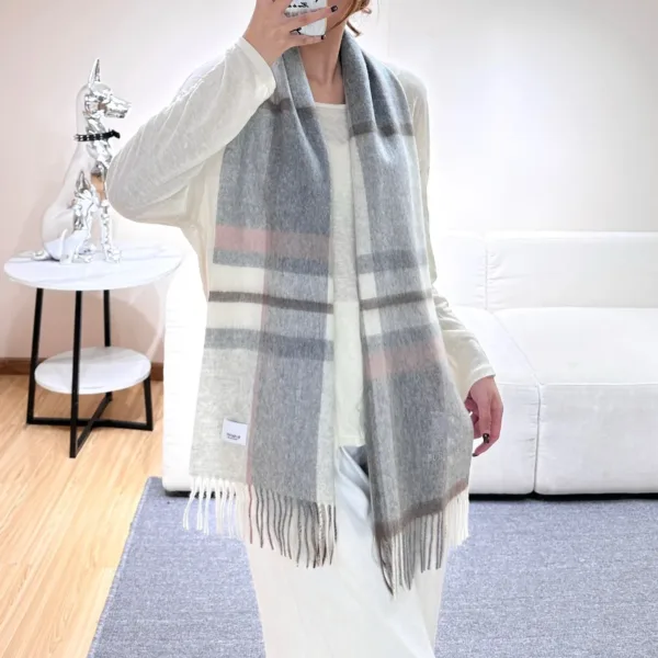 Burberry Check Cashmere Scarf
