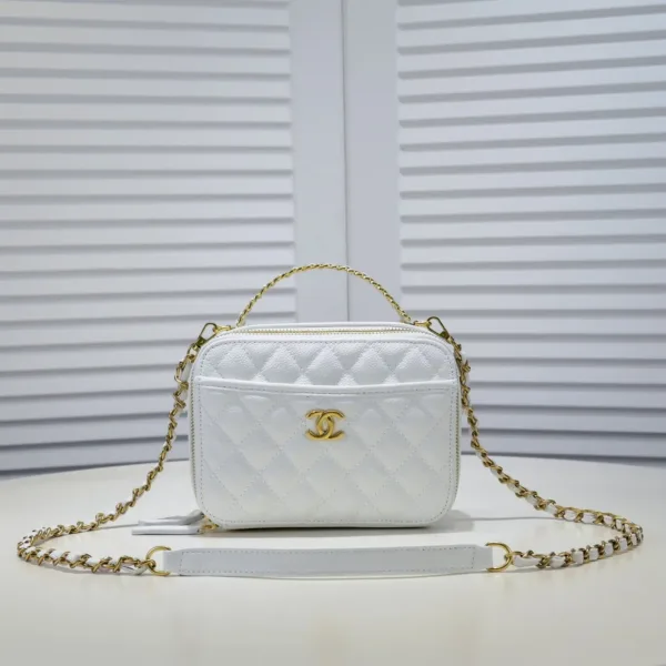 Chanel Quilted Caviar Leather Camera Bag