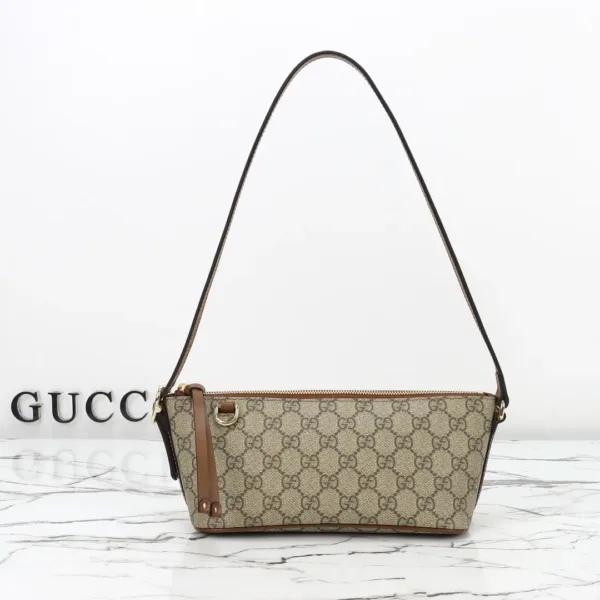 Gucci Monogram Coated Canvas Shoulder Bag