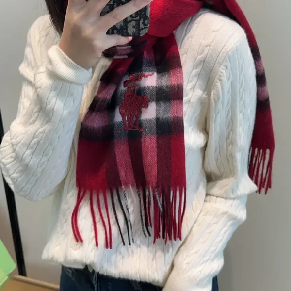 Burberry Check Wool Scarf