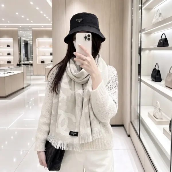 Chanel Monogram Wool Shawl