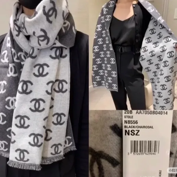Chanel Monogram Cashmere Shawl