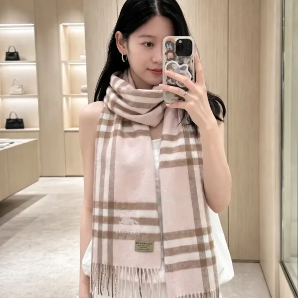 Burberry Check Cashmere Scarf