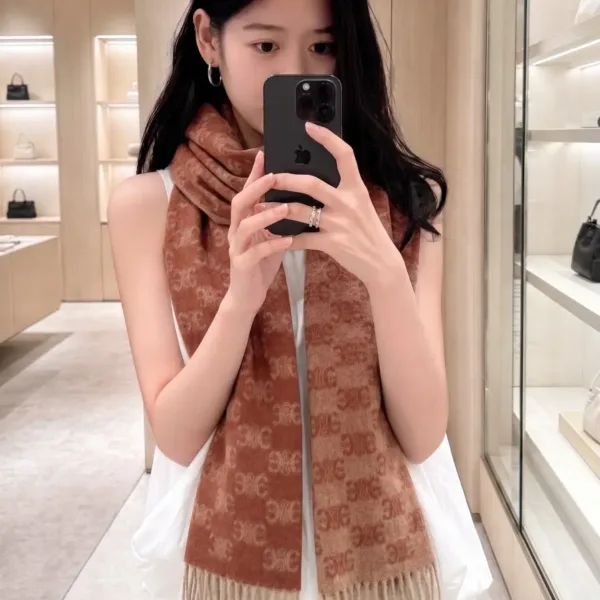Celine Triomphe Cashmere Shawl