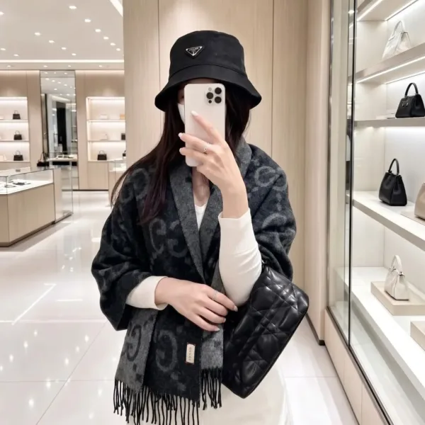 Gucci Monogram Cashmere Shawl