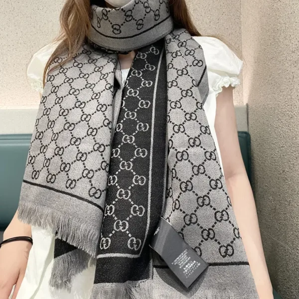 Gucci Monogram Cashmere Shawl