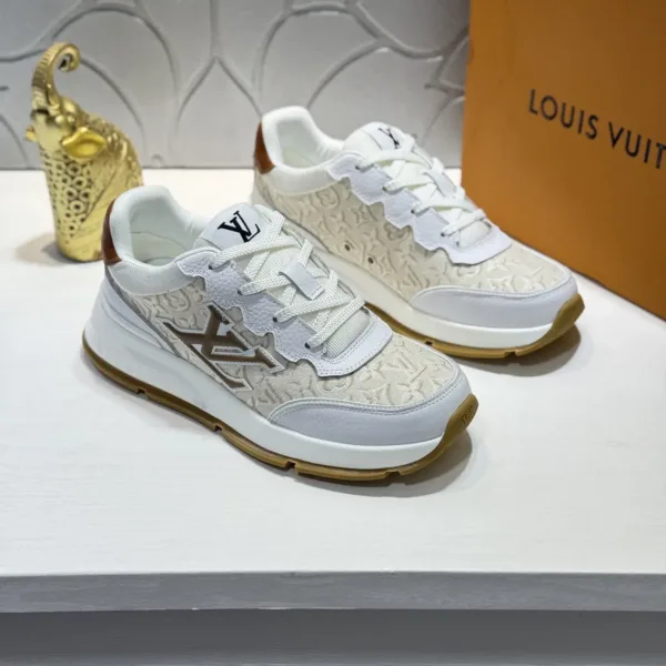 Louis Vuitton Denim Leather Sneakers