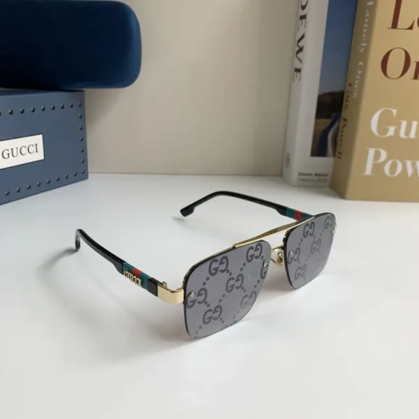 Gucci Square Metal Sunglasses