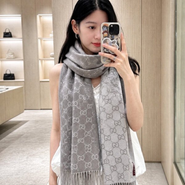 Gucci Monogram Cashmere Shawl