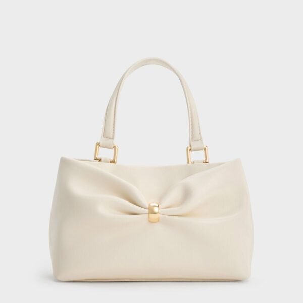Linen Light Top Handle Bag